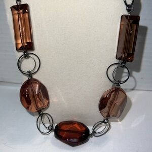 ♦️ Elegant Brown Beaded Necklace‎